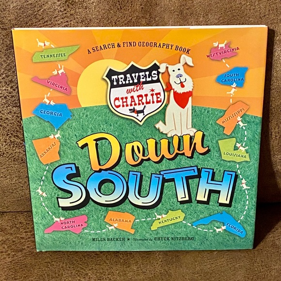 Blue Apple Books Other - Travels With Charlie Down South Children’s Book